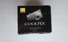 Nikon COOLPIX S6000 silver 14.2MP Digital Camera With Box and Accessories