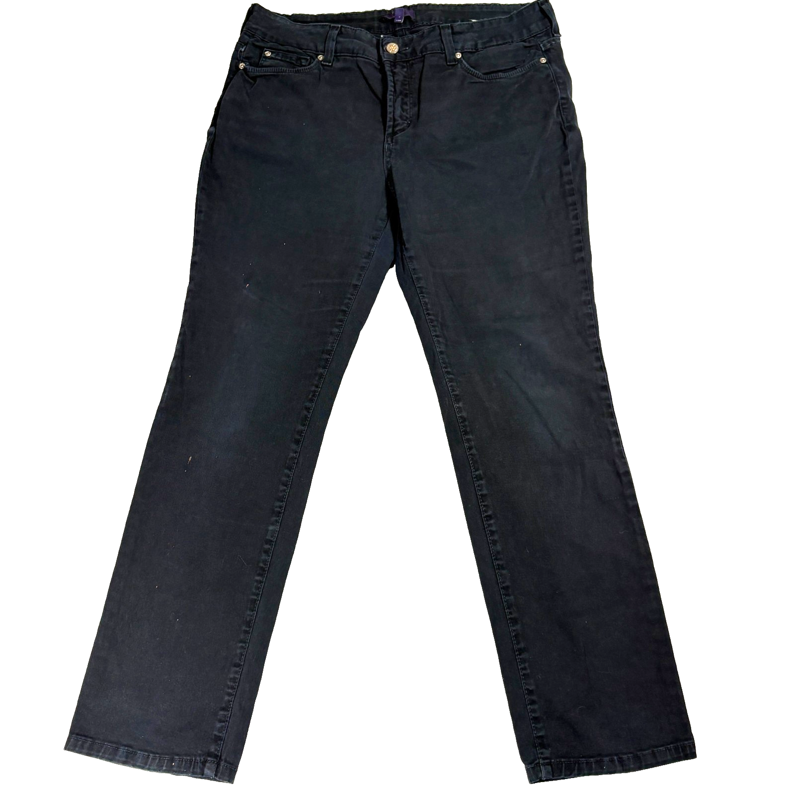 NYDJ Skinny Jeans Womens 8P Black Stretch Mid Rise Petite Slim Denim Classic Fit-image