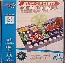 SNAP CIRCUITS SB-125 Skill Builder 125 Projects 8 missing Fan Lots Of Extra Part