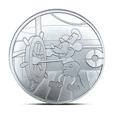 1 oz Steamboat Willie Silver Round 83.14 per troy oz