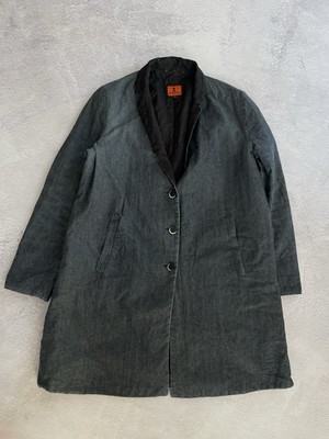 Barena Venezia Men s Denim Coat Jacket Quilted Lining Made in Italy Grey S-M