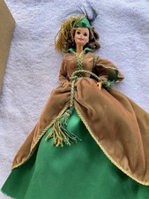 VINTAGE Barbie Scarlett O'Hara Gone with the Wind Green Dress Mattel from Drapes