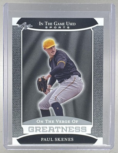 Paul Skenes 2024 Leaf In the Game Used Sports VG-43 On the Verge of Greatness