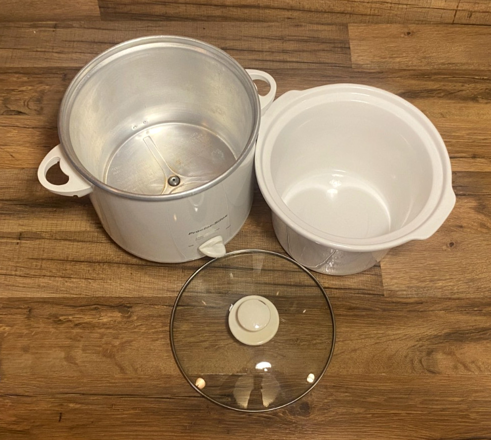 PROCTER SILEX - 4 QT. SLOW COOKER W/ REMOVABLE CROCK POT - GLASS LID #33320