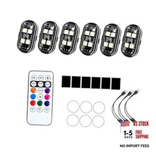 Car Wireless LED Strobe Light with Remote Control, Type-C 8 Color Anti 6PCS