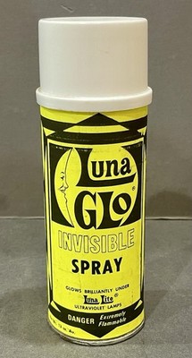 Rare 1960 s -70 s Luna Lite Ultraviolet Lamps Luna Glo Invisible Spray Paint Can