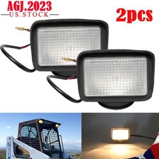 2pcs Headlight Work Light Kit For Bobcat Skid Steer 319 320 773 7753 853 863 864