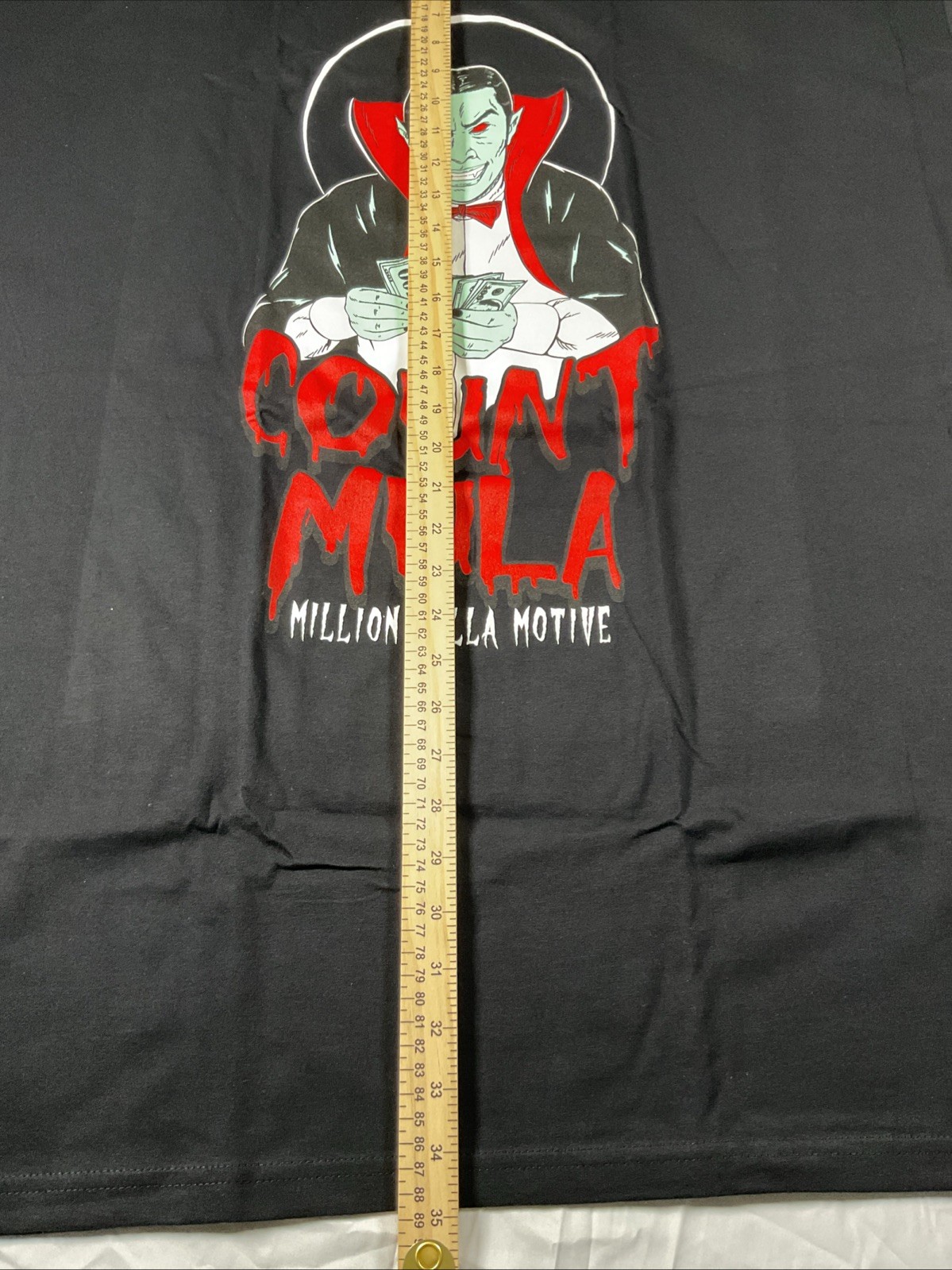 Million Dollar Motive Crewneck Black T-Shirt Size 4X Count Mula Graphic T Mens