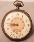 Galonne Remontoir Cylindre 10 Rubis 800 Silver Pocket Watch-Not Running