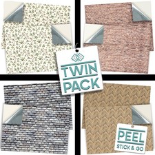 Dolls House Wallpaper 1:12 Choose From 220 SELF ADHESIVE Designs In TWIN PACKS
