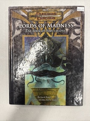 D&D 3.5 LORDS OF MADNESS Book Of Aberrations HARDCOVER Core Rulebook 2005