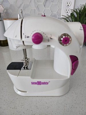 Sew Mighty Mini Portable Sewing Machine For Travel Repairs Open Box