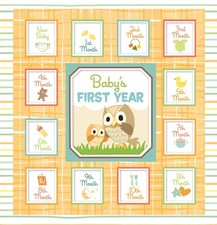 Baby's First Year Owl Memory Keeper with 24 Storage Pockets - PI Kids