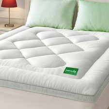 Mattress Topper Queen Size Mattress Pad,Viscose Made from Bamboo Mattress Cov...