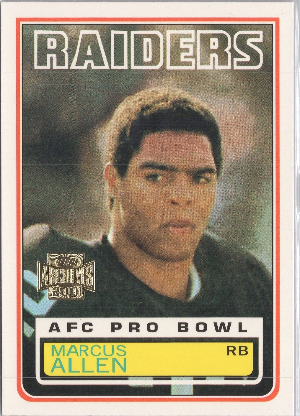1983 Topps #294 Marcus Allen topps archives "reprint"