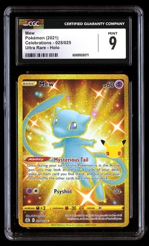 CGC 9 Mew 025/025 Pok�mon Celebrations 2021 English