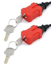 Electrical Cord Lockout Device, Plastic ABS, Keyed Differently, Fits 2 and 3