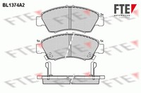 Bremsbelagsatz Scheibenbremse FTE 9010151 FüR Honda Jazz 2 Civic 5 Hatchback EG