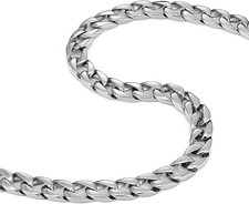 Men'S Powerful Stainless Steel Chain Necklace Ultra Thick Wide Silver,11 Mm Wid