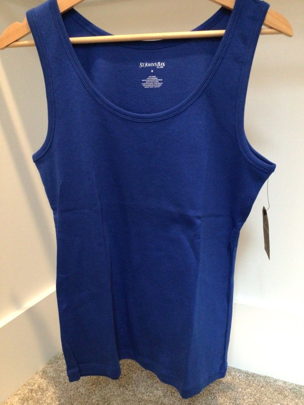 NEW Royal Blue Tank Top size M by St. John's Bay with tags