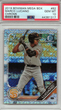 2019 Bowman Chrome Mega Box Marco Luciano #82 Giants 1st Bowman PSA 10 GEM MT