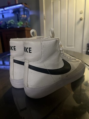 Nike Blazer Mid 77 Vintage White Black High Top Youth Sneakers DA4086-100 6.5Y