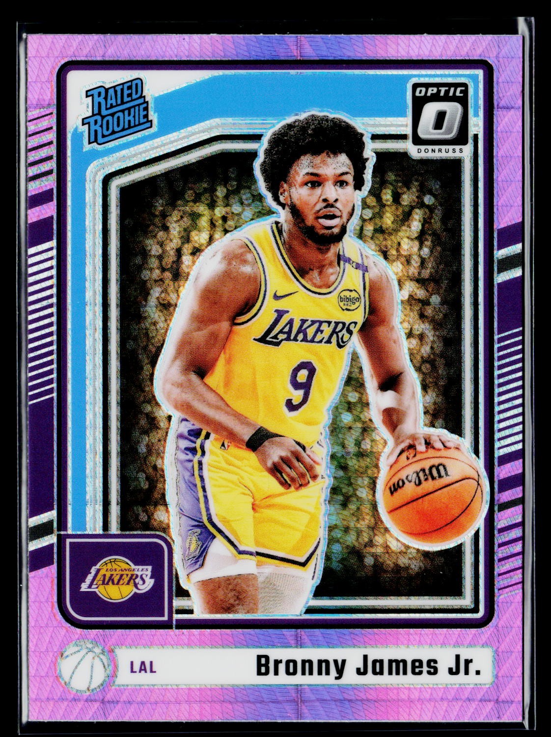2024-25 Donruss Optic #282 Bronny James Jr. Hyper Pink