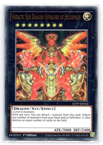 Hieratic Sun Dragon Overlord Of Heliopolis - GFTP-EN052 Ultra Rare 1st Ed Yugioh