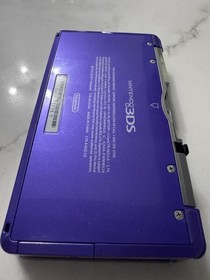 Nintendo 3DS Midnight Purple Handheld Console System CTR-001 Tested Working