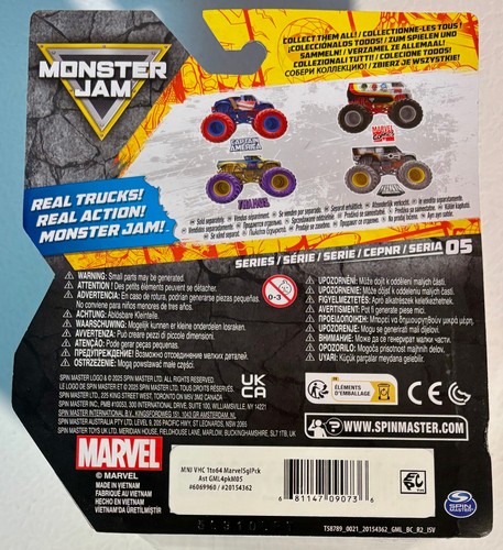 Spin Master 2026 Monster Jam MARVEL Series WAR Machine #20154362 1:64 Scale - Afbeelding 3 van 3