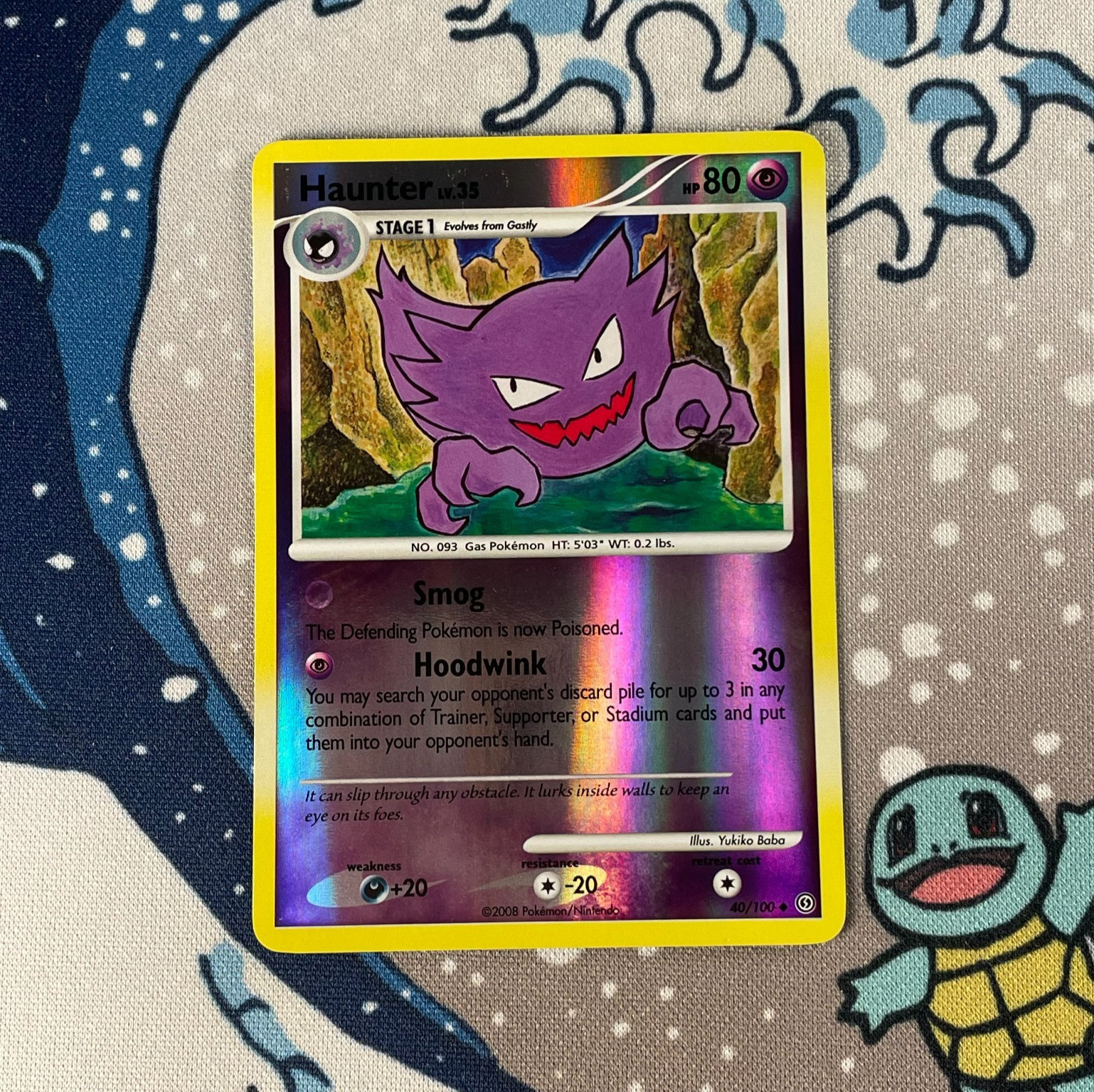 Haunter 40/100 Reverse Holo Diamond & Pearl Stormfront Pokemon Card 2008 LP