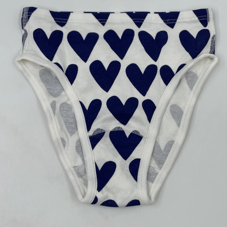 Nuevo Hanna Andersson Hipster Ropa Interior Bragas Niñas M Rosa Corazón Nuevo sin Etiquetas Foto 3 de 4