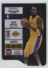 2010-11 Playoff Contenders Patches Silver Die-Cut 80/299 Kobe Bryant #1 HOF 4f5