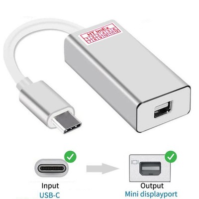 USB-C auf mini DisplayPort DP Buchse Adapter 4K UHD für Nexoc Notebook PC PC