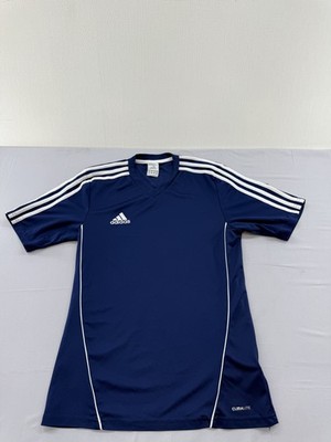 Adidas Climacool Navy Stripe Fußball Trikot S Herren V-Ausschnitt