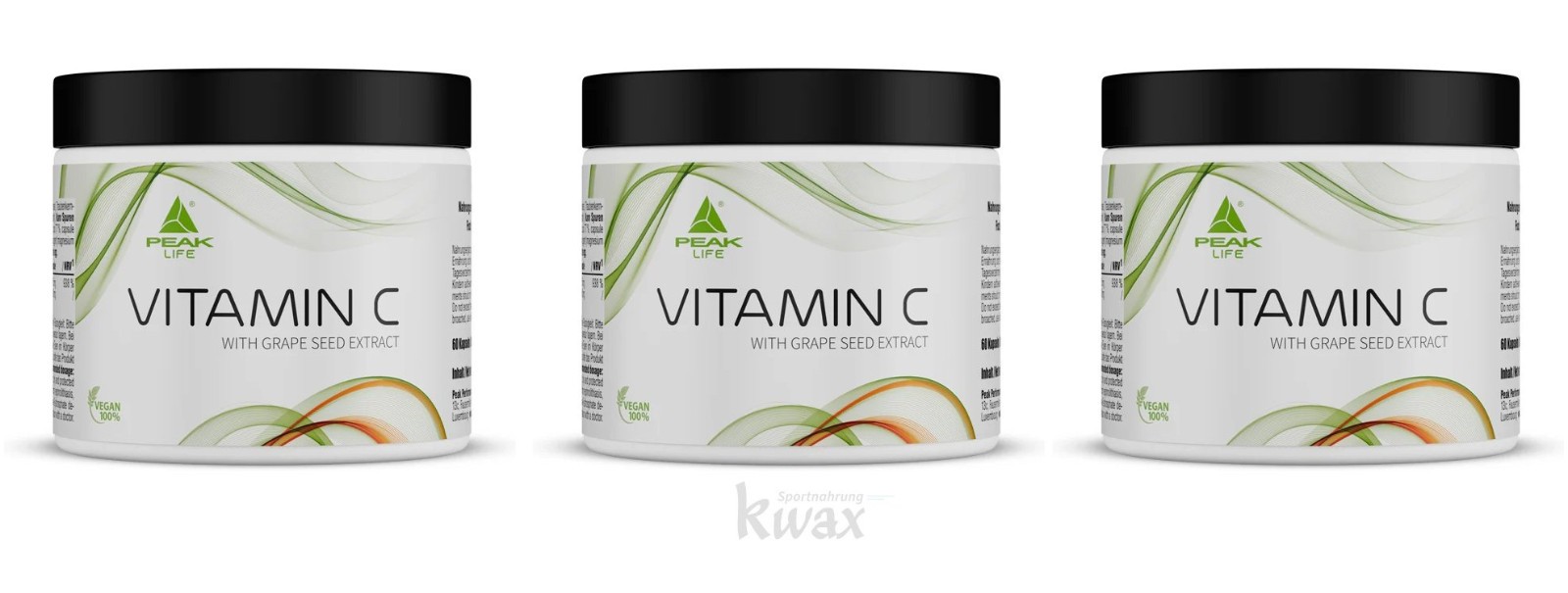 PEAK Vitamin C - 60 Kapseln I mit OPC aus Traubenkernen fürs Immunsystem - Bild 2