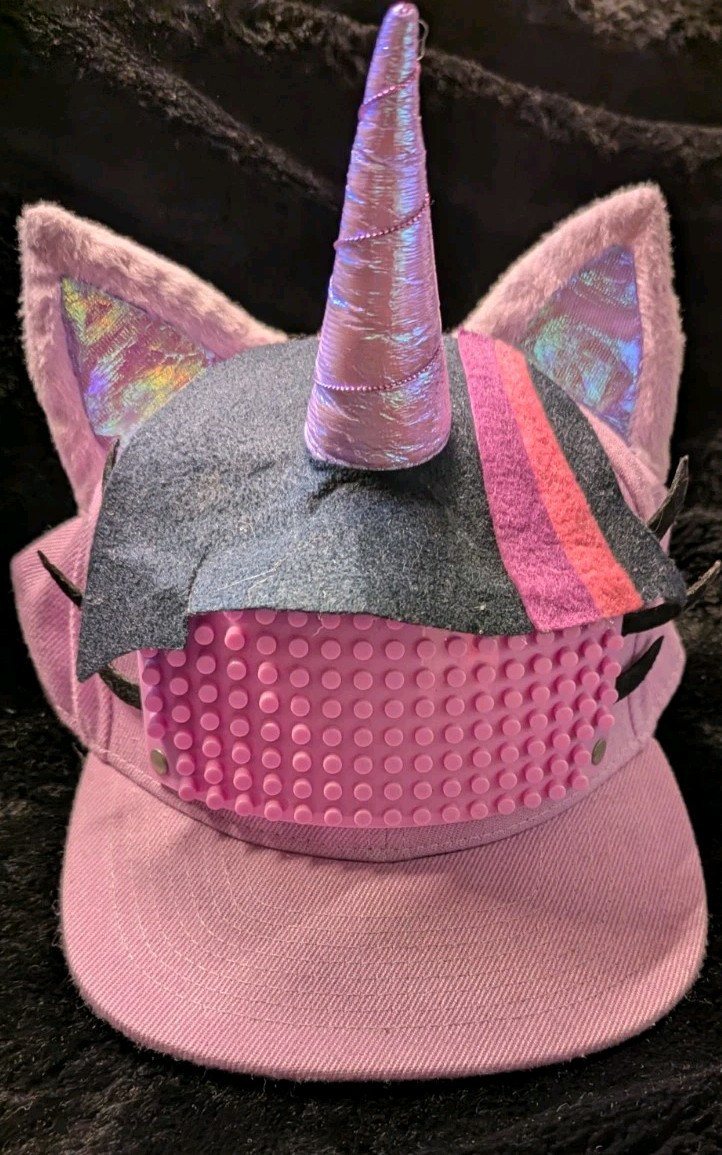 Cappello MyLittle Pony 2017 Twilight Sparkle Crazy rosa carino e pulito nero viola