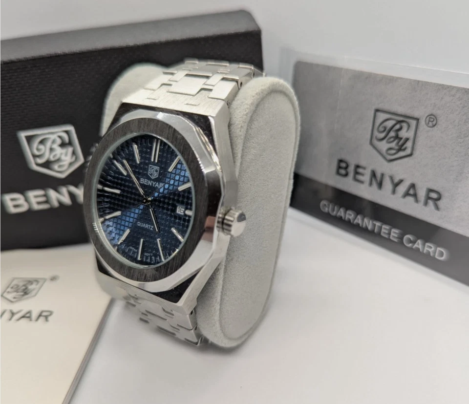 Relojes de cuarzo para hombre BENYAR BY-5156M 42mm azul Foto 2 de 4