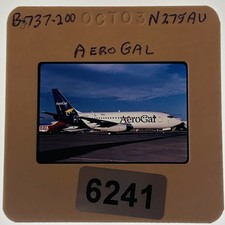 Avión a reacción AeroGal original Boeing 737-200 N275AU Ecuador Airline 35 mm extensión