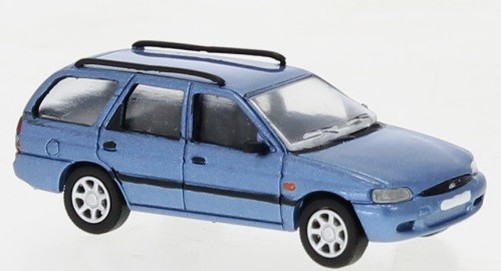 Brekina PCX870465 - 1/87 Ford Escort MK VII Estate, Metallic Blue, 1995 - New