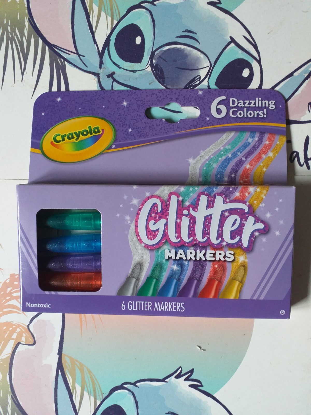 CRAYOLA: GLITTER MARKERS X 6PK