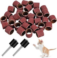 42 Pcs Pet Nail Grinder Kit with Grit Nail Smoother Sanding Drum Set Claw Gro...
