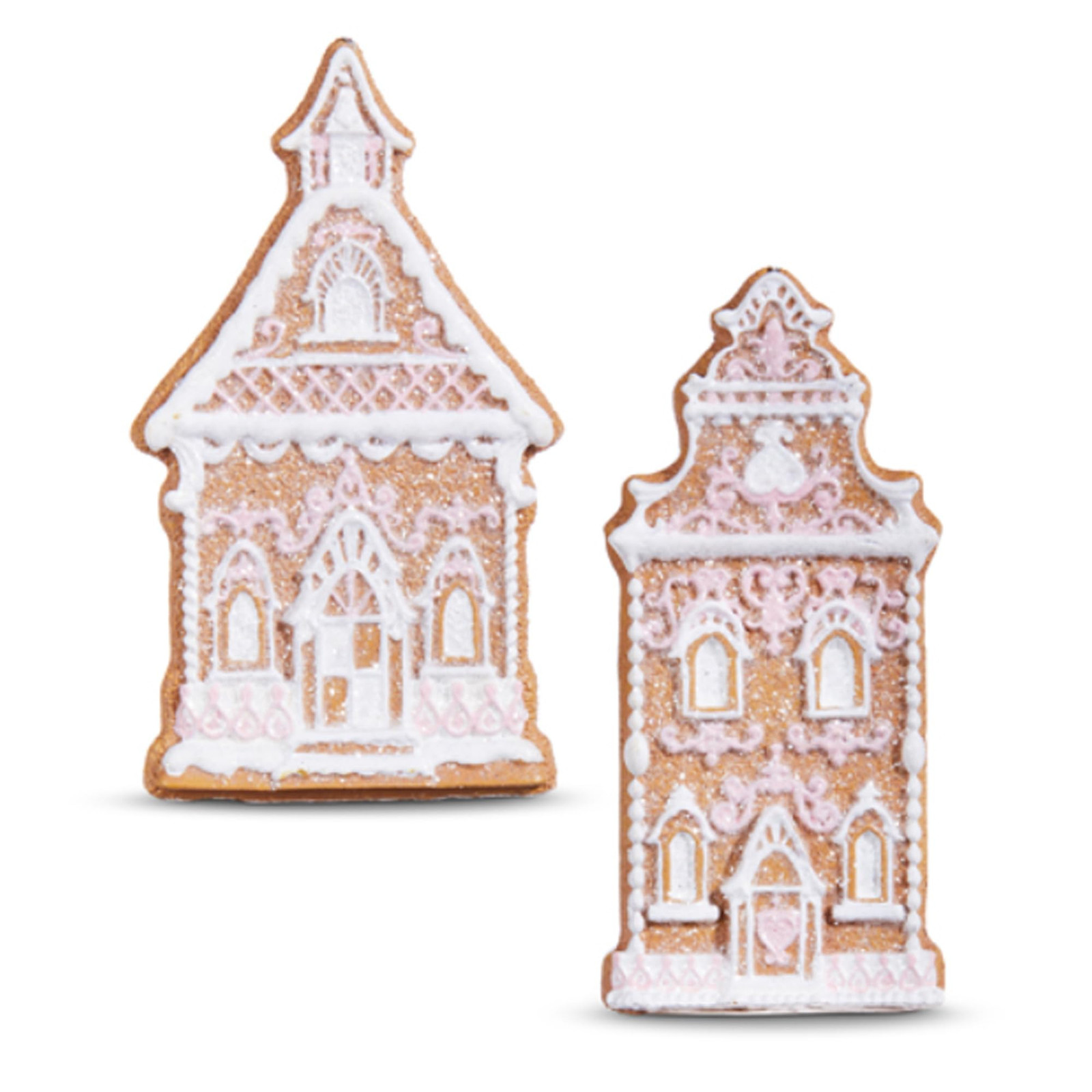 Imports Ornate Delicate Icing Gingerbread Sandy Brown and White 4 x 2.5 Resin...