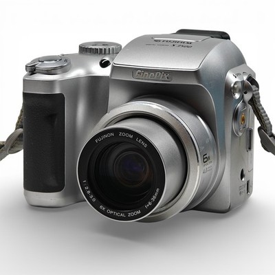 Fujifilm FinePix S3500 4.0MP Digital Camera Silver Retro 2000s Digicam