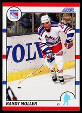 Randy Moller, 1990-91 Score American, #45, New York Rangers,