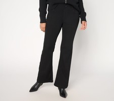 Liverpool Los Angeles Gia Glider Pull-On Seamed Jeans Black Rinse 6 New