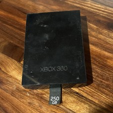 Microsoft Xbox 360 S Black 250 GB Hard Drive Model 1451  Tested  Works