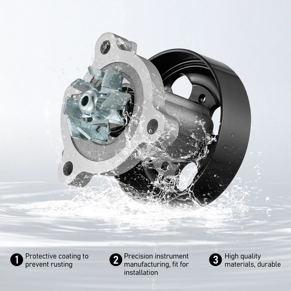 Water Pump W/Gasket For 2002-2020 Nissan X-Trail Rogue Select Altima Sentra 2.5L - Изображение 2 из 4