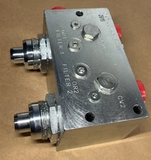 Genuine Caterpillar CAT 334-0161-05 OEM Hydraulic Filter Manifold Valve Block thumbnail 1