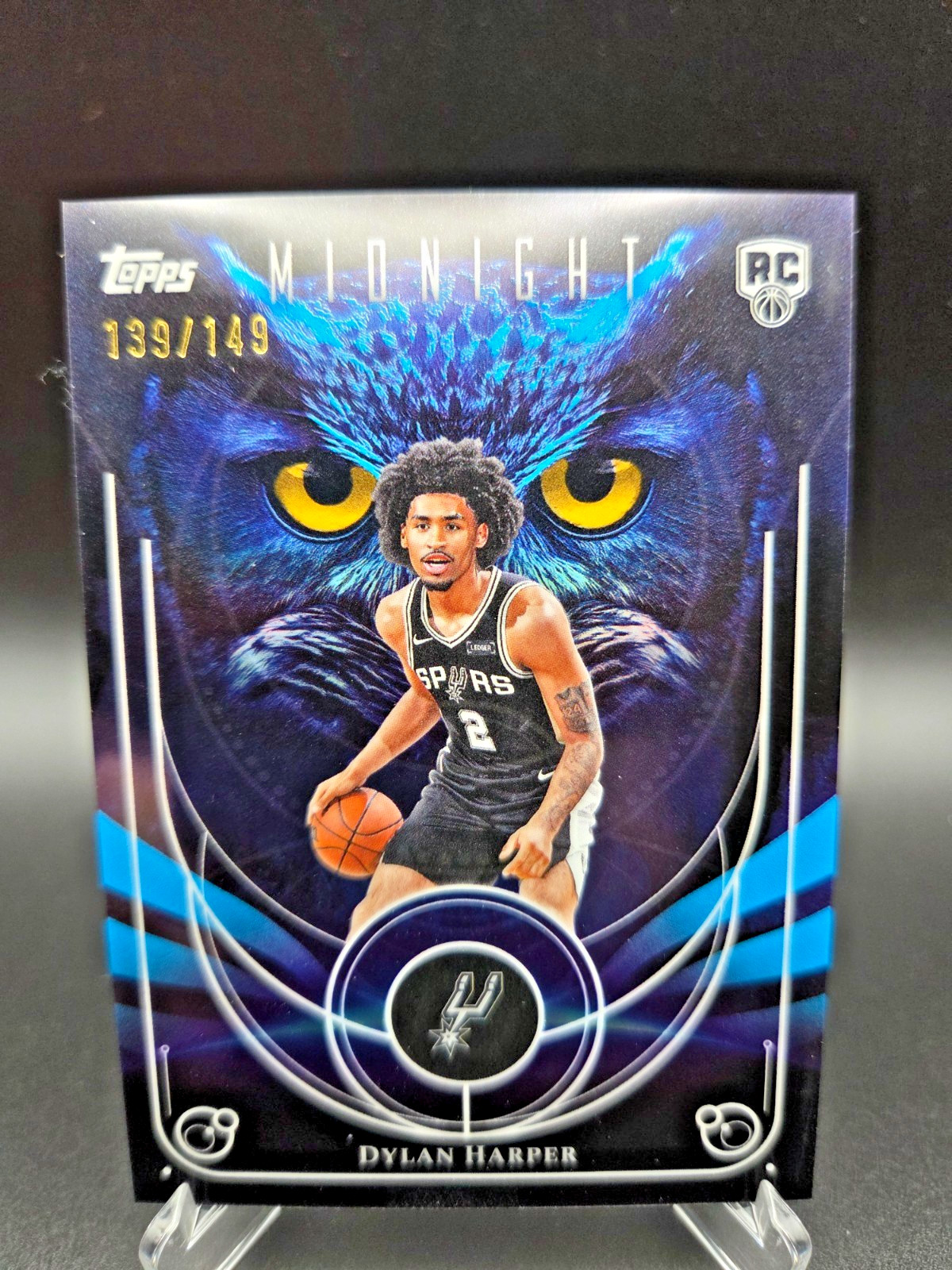 2025-26 Topps Midnight Dylan Harper Rookie Night Owls Morning 139/149 Spurs